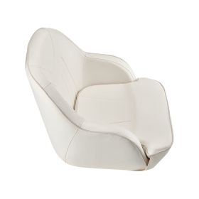 VEVOR Boat Seat, Low Backrest, Boat Seat Captain Bucket Seat with Thickened Sponge Cushion & Waterproof PVC Leather, Ergonomic Design